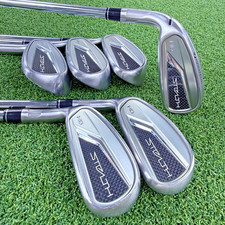 TaylorMade Stealth HD Iron Set LH 5-PW Regular Shafts Lamkin Crossline 360 Grip