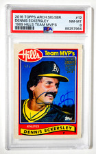 2016 Topps Archives Signature Series Dennis Eckersley /5 Auto '89 Team MVP PSA 8