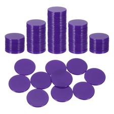 100Pcs 1 Inch Poker Chips, Bingo Chips Learning Counters, Rose, Flat