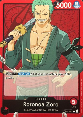 #ad • Roonoa Zoro • OP01 001 Leader Romance Dawn One Piece TCG NM $4.99
