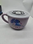 Disney Lilo & Stitch "Chillin" Ceramic Soup Mug With Vented Lid | Holds 24 Oz