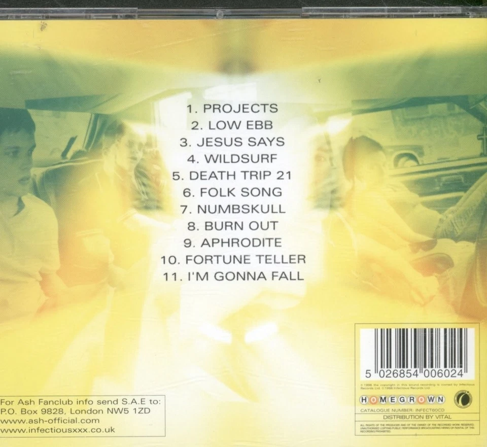 Ash (Irische Gruppe) Nu Clear Sounds CD UK Infectious 1998 INFECT60CD - Bild 2 von 3