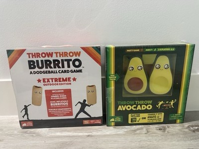 NEW Throw Throw Burrito & Throw Throw Avocado Game Set Exploding Kittens Games
