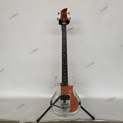 Dan Armstrong Electric Bass Guitar 4 String Acrylic Body Chrome Parts Fast Ship