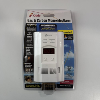 #ad Kidde KN COEG 3 Explosive Gas Alarm Carbon Monoxide Alarm Detector with Battery $34.99