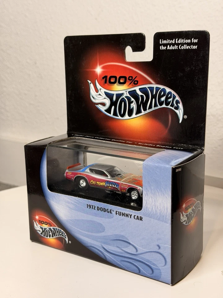 Dodge Funny Car Chi Town Hustler Metal Collection Hot Wheels 100 % 1972 escala 1:64 Foto 3 de 4
