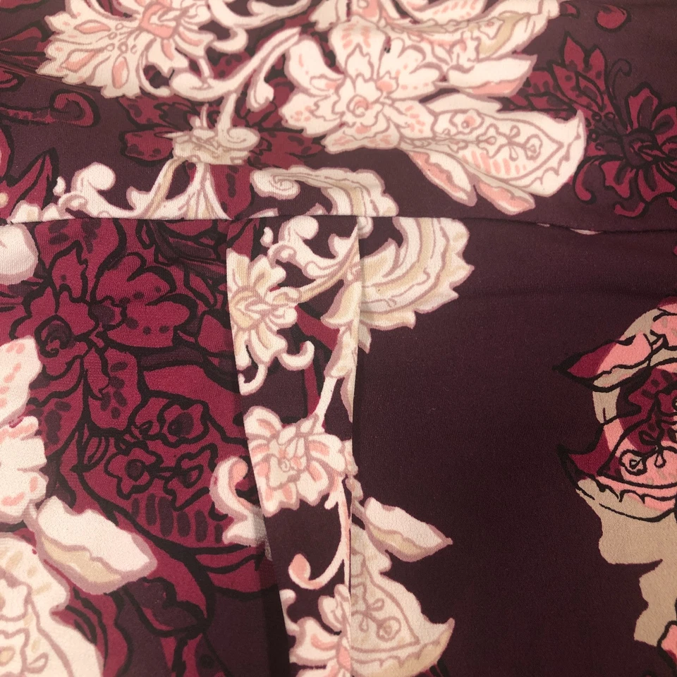 Blusa Top Fairy Grunge Floral AOP Mujer Borgoña 2XL Mangas Deshilachadas Boho Grunge Foto 2 de 4