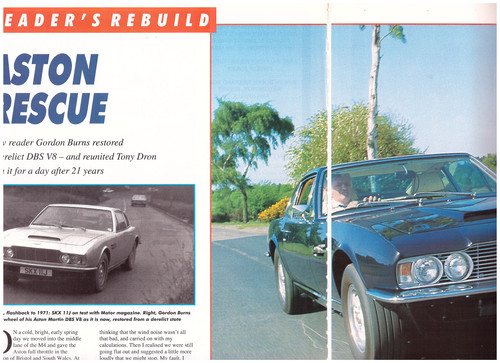 2 LOT Aston Martin DBS V8, Multi-Page Magazine Articles. UK Mail: $6.99