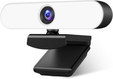 1080P Webcam with Microphone for Desktop,Streaming Webcam with 3Level Brightness