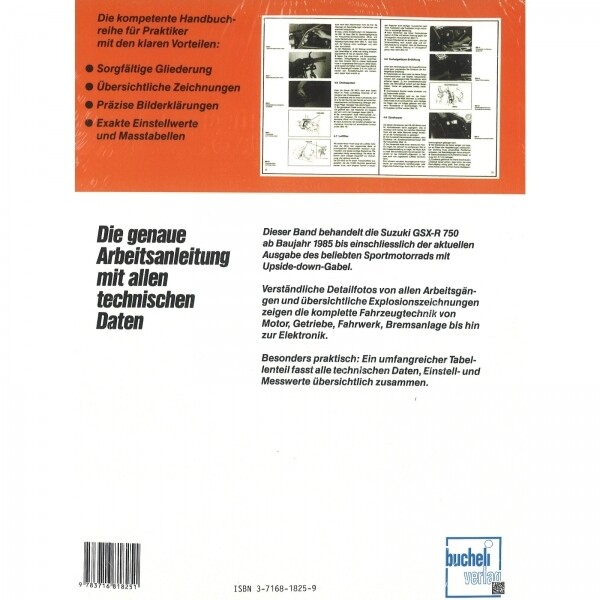 Thumbnail - Suzuki Gsx-r 750, Typ L3 (1985-2000) Reparaturanleitung Bucheli Verlag