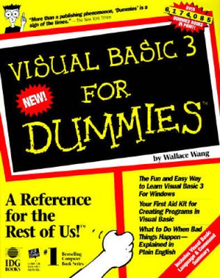 Visual Basic 3 for Dummies - Paperback By Wang, Wally - GOOD
