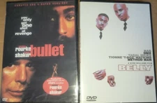 BULLET Mickey Rourke, 2pac (Tupac Shakur) + BELLY, DMX, NAS GET 2 DVDS BOTH NEW 