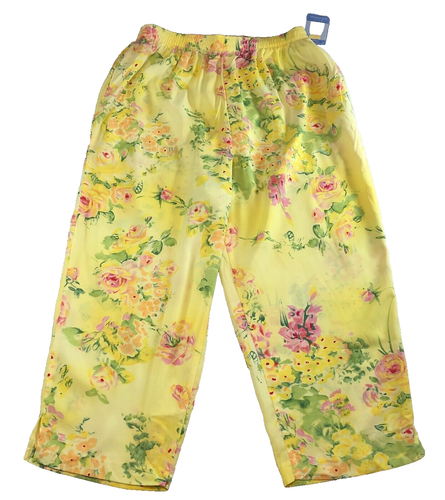 Capri One Step Up Neuf Avec Étiquettes, Floral Marine Taille 12, Coton Ramie, Tendance