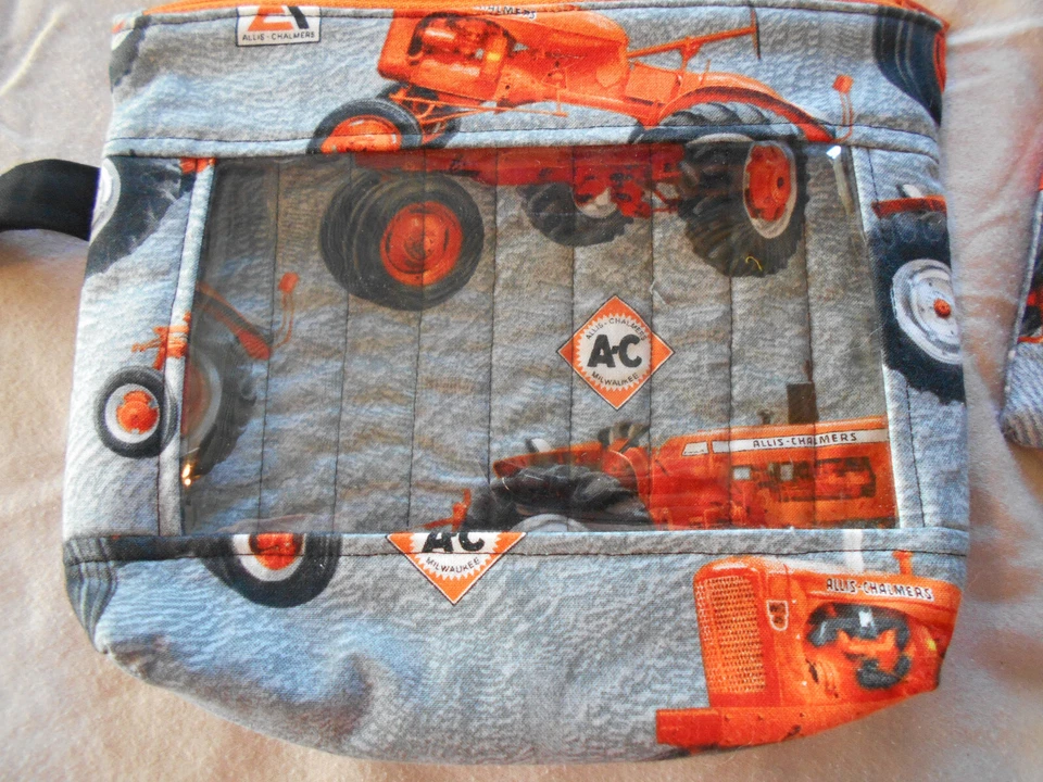 Allis Chalmers Handbag Bathroom Travel Bag Coin Purse Handmade Tractor Farmer - Image 2 of 4