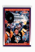 1991 Stanley Cup Champions Hockey #425 1991-92 Score Pittsburgh Penguins
