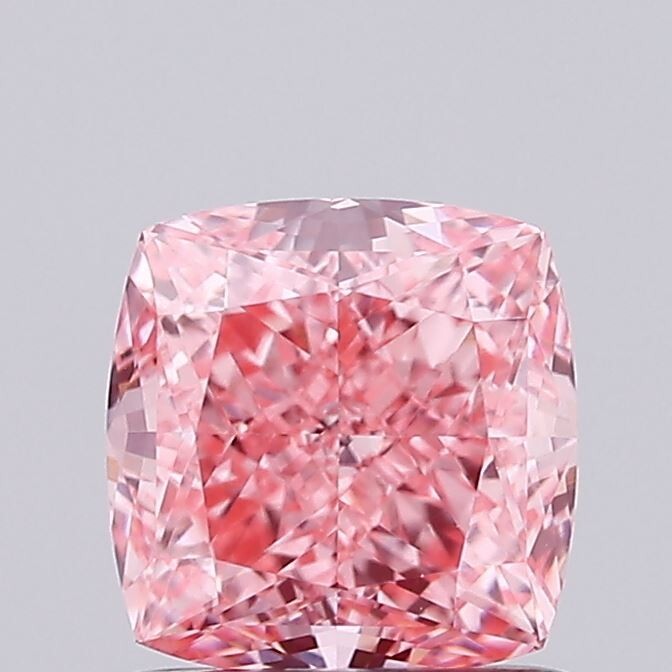 1.02 Ct Fancy Vivid Pink Color VVS2 CUSSION Cut IGI