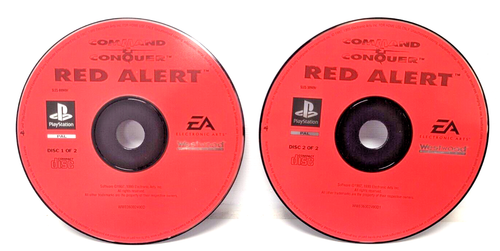 Command & Conquer Red Alert PlayStation 1 PS1 (DISCS LOAD) discs ONLY PAL UK