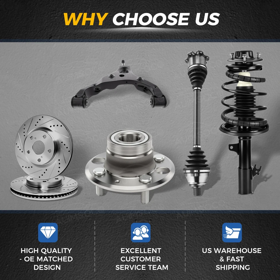 For GMC Savana 2500 2003 2004 2005 2X Front Wheel Hub Bearing Assembly Kit - Изображение 4 из 4