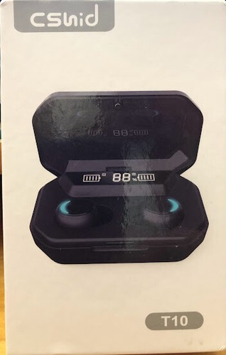 Bezprzewodowe słuchawki douszne T10 CSHID Bluetooth 5.0 Słuchawki IPX7 Wodoodporne TWS Deep B- - Zdjęcie 3 z 11