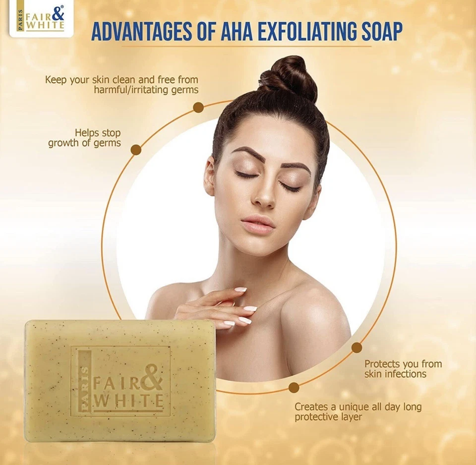 Jabón exfoliante y unificador F&W Paris AHA 2 200 g Foto 4 de 4