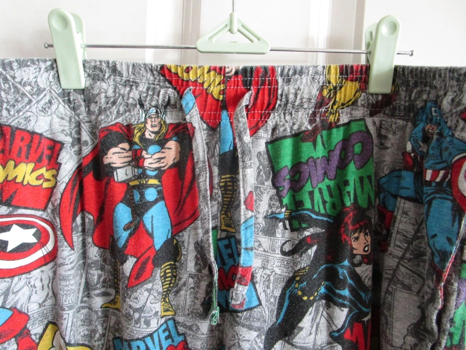 Pantalones de chándal para dormir de salón 34x30 grandes de Marvel Comics de Marvel para hombre Foto 3 de 4
