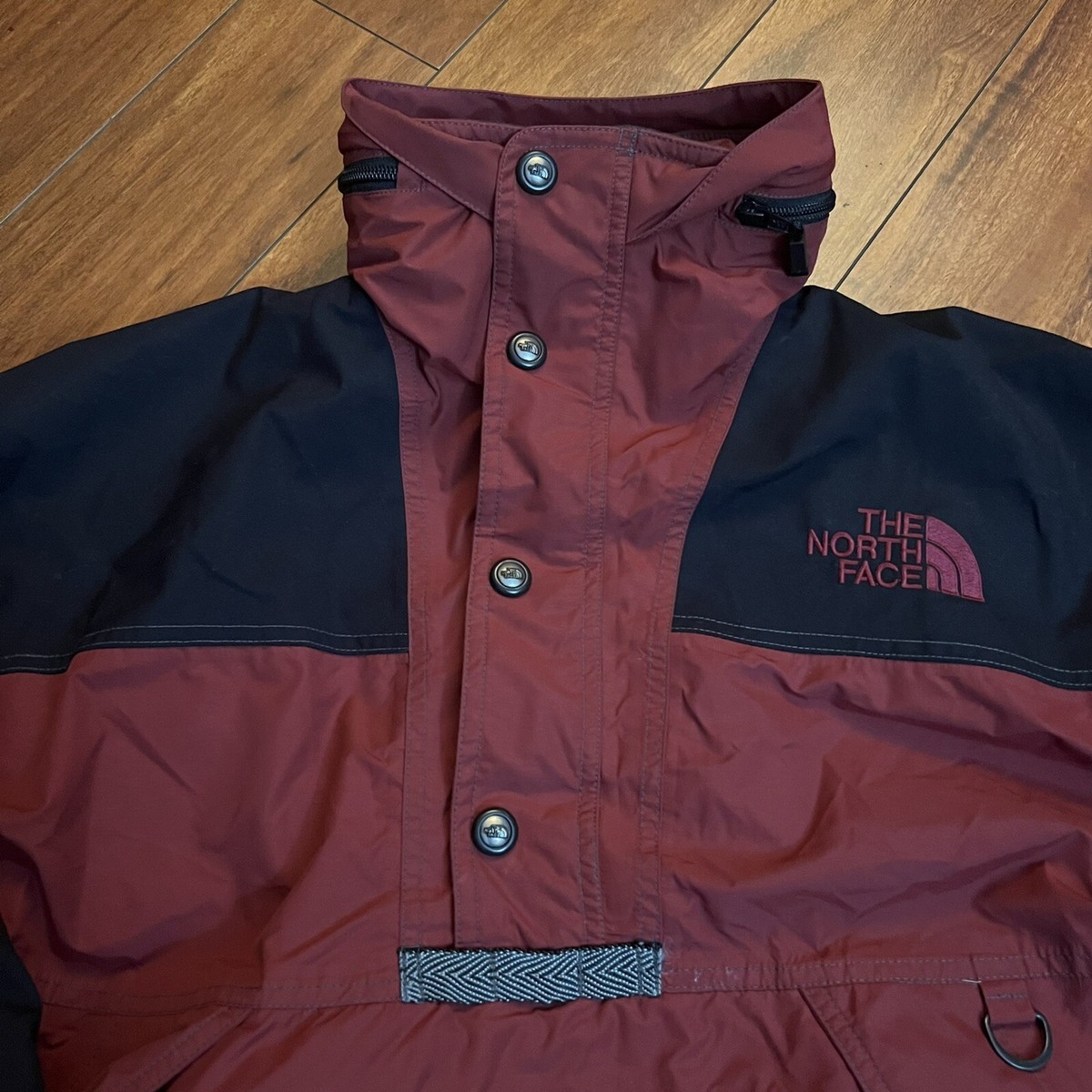 RARE THE NORTH FACE Gore-Tex RAGE GTX 1/2 Zip Hooded Snow