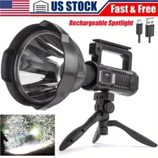 2000000LM Torch IPX8 Fishing Lantern USB Spotlight Searchlight Power Bank Lamp
