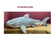 WILD REPUBLIC 24 INCH BLACK TIPPED SHARK PLUSH/STUFFED ANIMAL