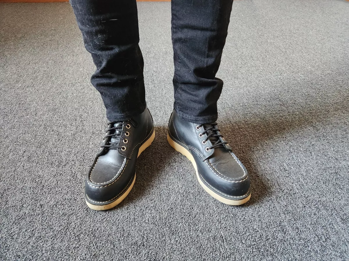 Red Wing Heritage Moc Toe 8130 Men's Size 5.5E Black Leather
