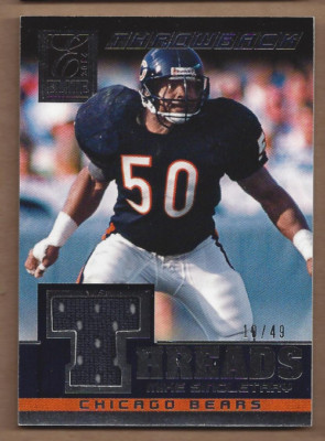 2014 Elite Throwback Threads #14 Mike Singletary Jersey /49 - NM-MT