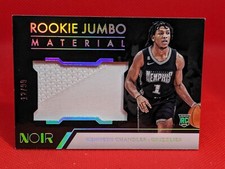2022-23 Noir Kennedy Chandler Rookie Jumbo Material Jersey RC Grizzlies *12/99*