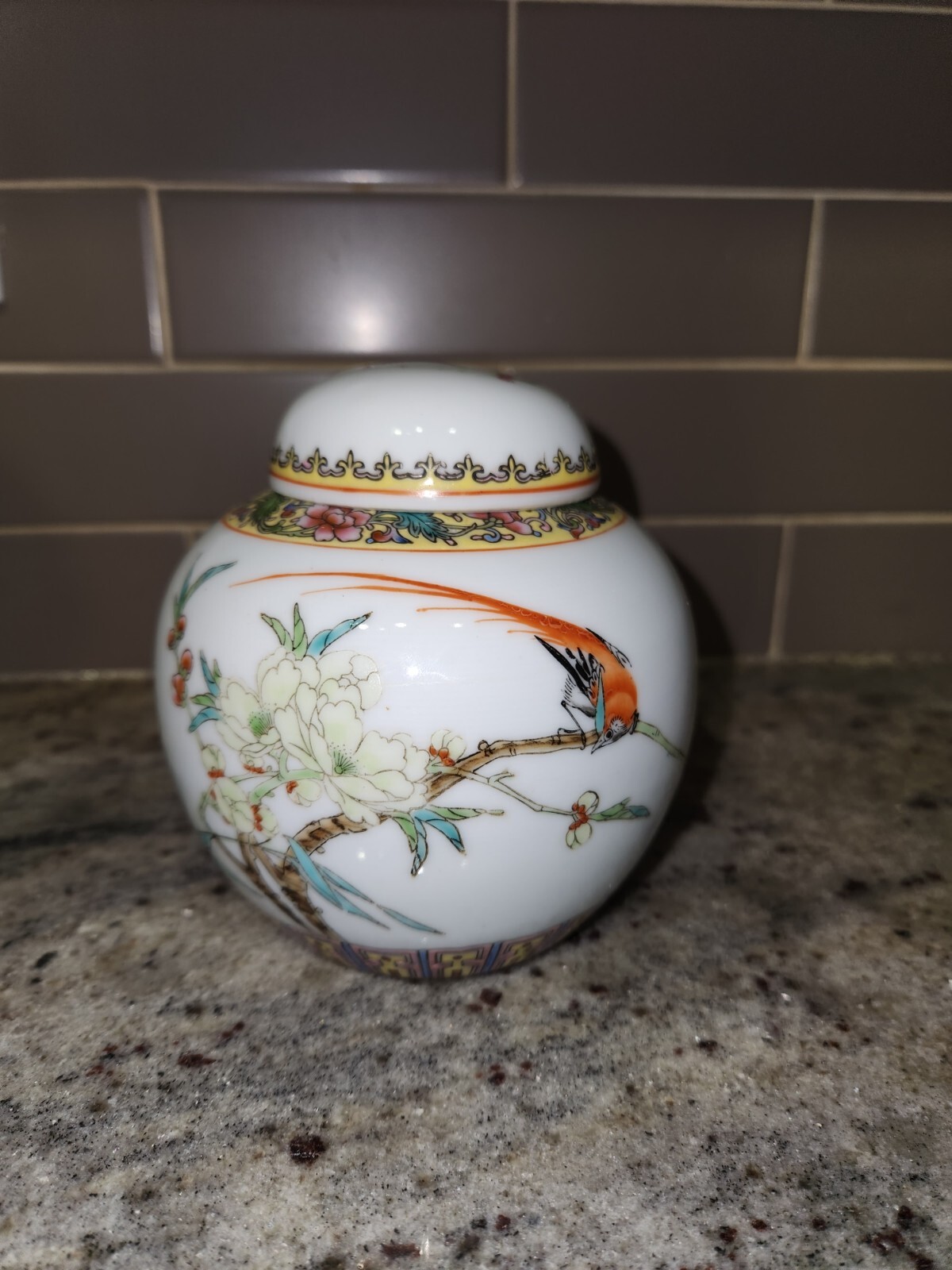 Handpainted Ginger Jar