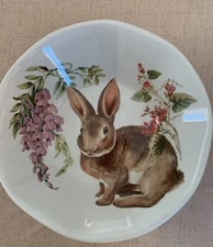 Effetti Easter Bunny Spring Serving Bowl 9” Made In Italy