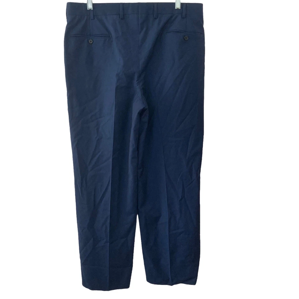 Vintage Belvest by Carroll & Co Dress Pants Men's IT 50 US Large 100% Wool Blue  - Image 2 of 4