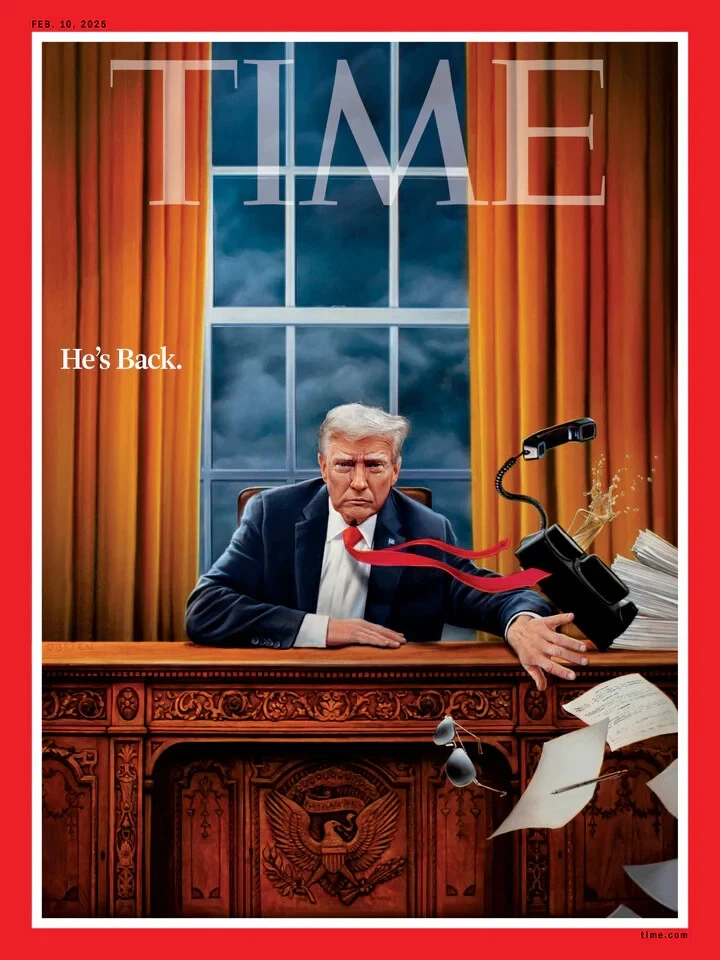 ⭐️2024 TIME TRUMP 4 MAGAZINES INAUGRATION PERSON OF THE YEAR HE'S BACK presale🔥 - Image 2 of 4