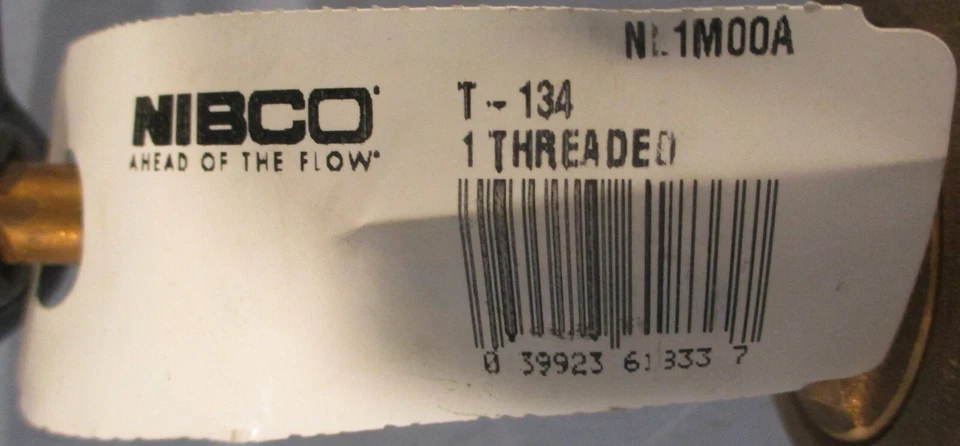 Nibco T-134 Gate Valve NL1M00A 1" Threaded 150lb SWP 300lb CWP - Image 3 of 4