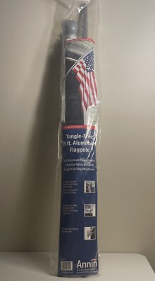 Annin 6ft  Aluminum Spinning Stabilizer Flag Pole Multi Mount No Flag