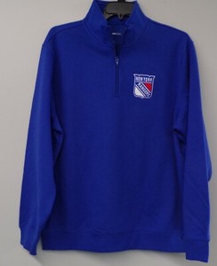 NHL Hockey New York Rangers Mens Heavyweight 1/4 Zip Sweatshirt XS-4XL, LT-4XLT