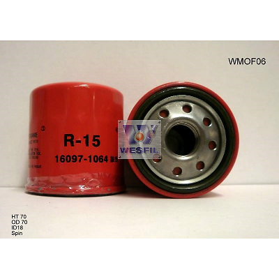 Wesfil Moto Oil Filter For KAWASAKI ZX-14 NINJA ZX-14R NINJA 2006
