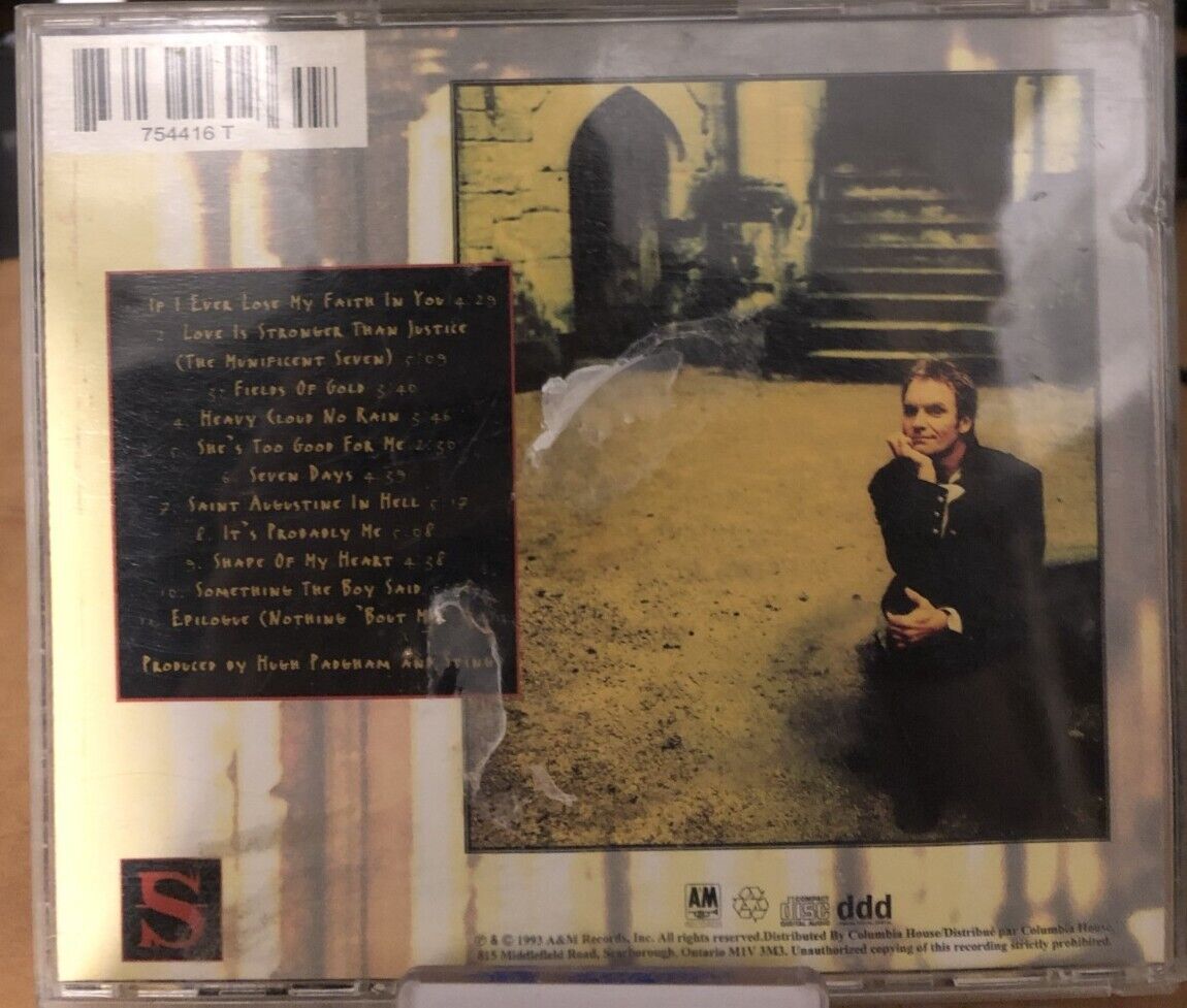 Sting – Ten Summoner's Tales CD (	A&M Records 1993)