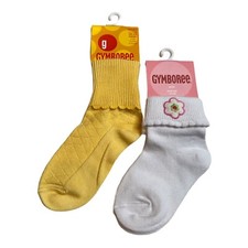 Gymboree Vintage Baby Girls 2T-3T Spring Fun Basic Cuff Socks Lot NWT