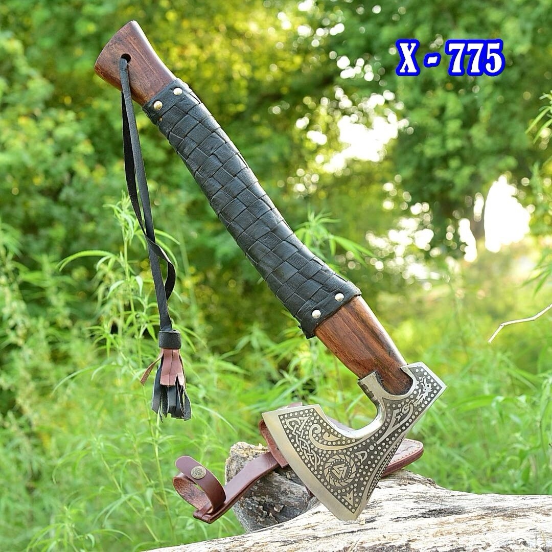 Tomahawk , Hatchet , Axe , Viking Throwing Axe Etching Head