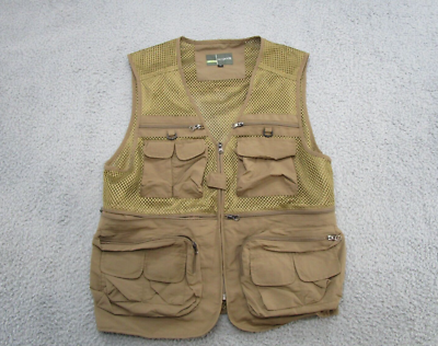 Gilet De Pêche Utilitaire Stansport Pour Homme, Marron, En Coton, Grande Taille XL, Parfait Pour La Pêche Et Les Activités Outdoor