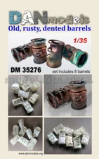 DAN 35276 Rusty & dented barrels (8 pcs.) - resin set 1/35