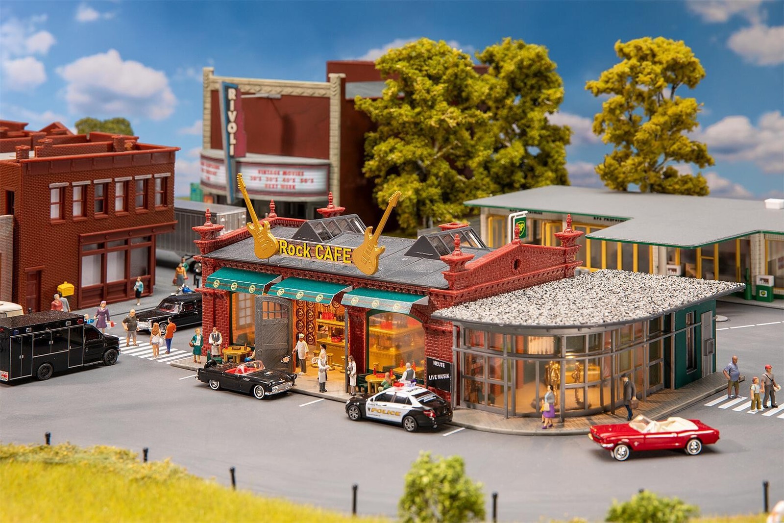 Maquette Rock Café Faller au style rétro américain pour décor de gare