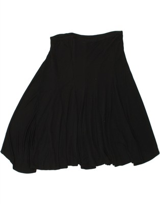 SIMONA BARBIERI Damen Twin-Set asymmetrischer Rock W32 Large schwarz Viskose BJ47