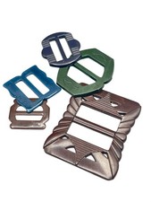 Vintage Plastic Buckles Assortment Lot Art Deco Early Plastic Some Bakelite