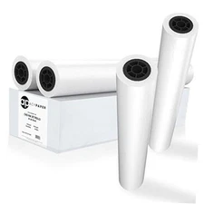  Plotter Paper 36 x 150, CAD Paper Rolls, 20 lb. Bond Paper on 2" Core for CAD 