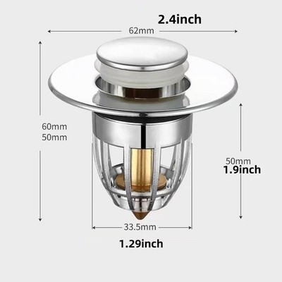 Universal Bad Waschbecken Stopfen Stopper Waschbecken Kern Bounce Up Abfluss Filter Haus