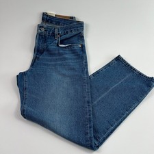 Levi's Premium Women 501 '90s Straight Leg Button Fly Jeans 24x30 Blue NWT